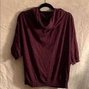 Maroon Cowl Neck Sweater